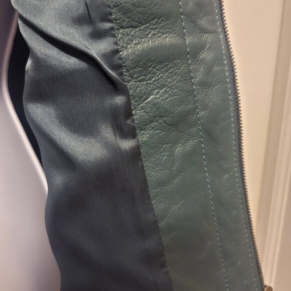 Classic Design Pendleton Sheep Leather Jacket Forest Green Size Small - Picture 8 of 12